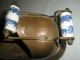 Vintage Copper Coal Scuttle Delft Blue & White Handles Made In Holland Hearth Ware photo 5