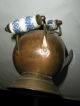 Vintage Copper Coal Scuttle Delft Blue & White Handles Made In Holland Hearth Ware photo 7