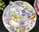 Hammersley Tea Cup And Saucer Floral Painted Chintz Pattern Quatrefoil Shape Cups & Saucers photo 5