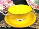 Paragon Tea Cup And Saucer Yellow Base Teacup Pattern Gold Gilt Cups & Saucers photo 3