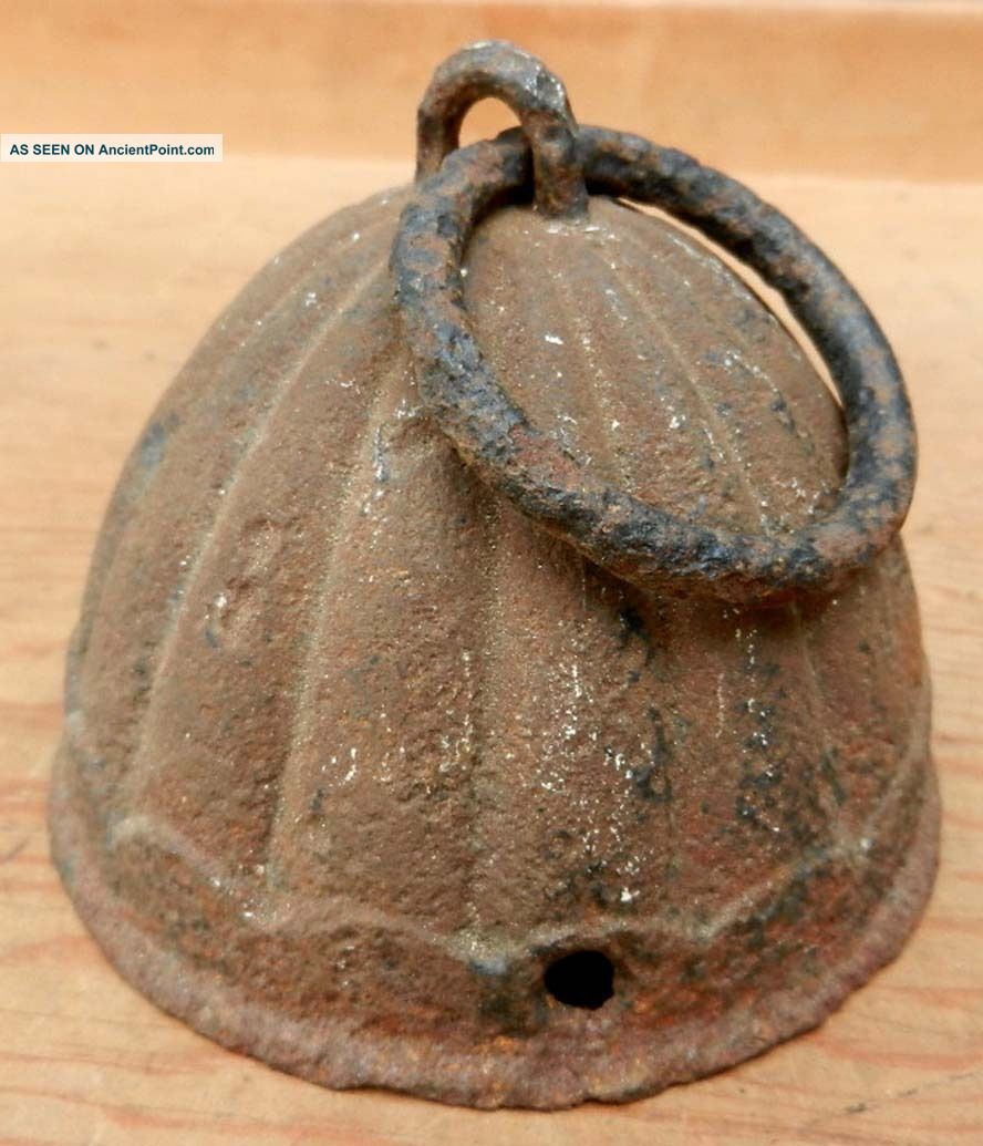 Small Antique Cast Iron Post Topper With Horse Tether Ring Primitives photo