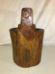 Antique Primitive Wood Water Bucket Pail Well Solid Wood All Around Primitives photo 2