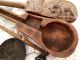 Antique Opium Wooden Scale Asian 19th Century With Buffalo Bone Beam Primitives photo 2