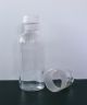 Antique Thick - Glass Pharmacy Apothecary Jar Bottle Wth Cup - Shaped Cap Bottles & Jars photo 2
