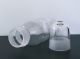 Antique Thick - Glass Pharmacy Apothecary Jar Bottle Wth Cup - Shaped Cap Bottles & Jars photo 3