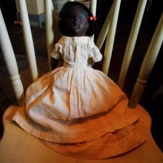 Bruckner Topsy Turvy Black White Cloth Doll 11 