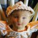 Bruckner Topsy Turvy Black White Cloth Doll 11 