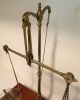 Antique Apothecary Chemist Balance Scales With Weights And Drawer Brass Pans Other Antique Science Equip photo 2