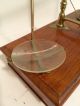 Antique Apothecary Chemist Balance Scales With Weights And Drawer Brass Pans Other Antique Science Equip photo 8