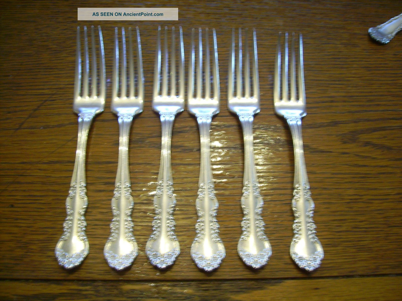 6 Rogers 1908 Hardwick Pattern Dinner Forks Is Silverplate Flatware Flatware & Silverware photo