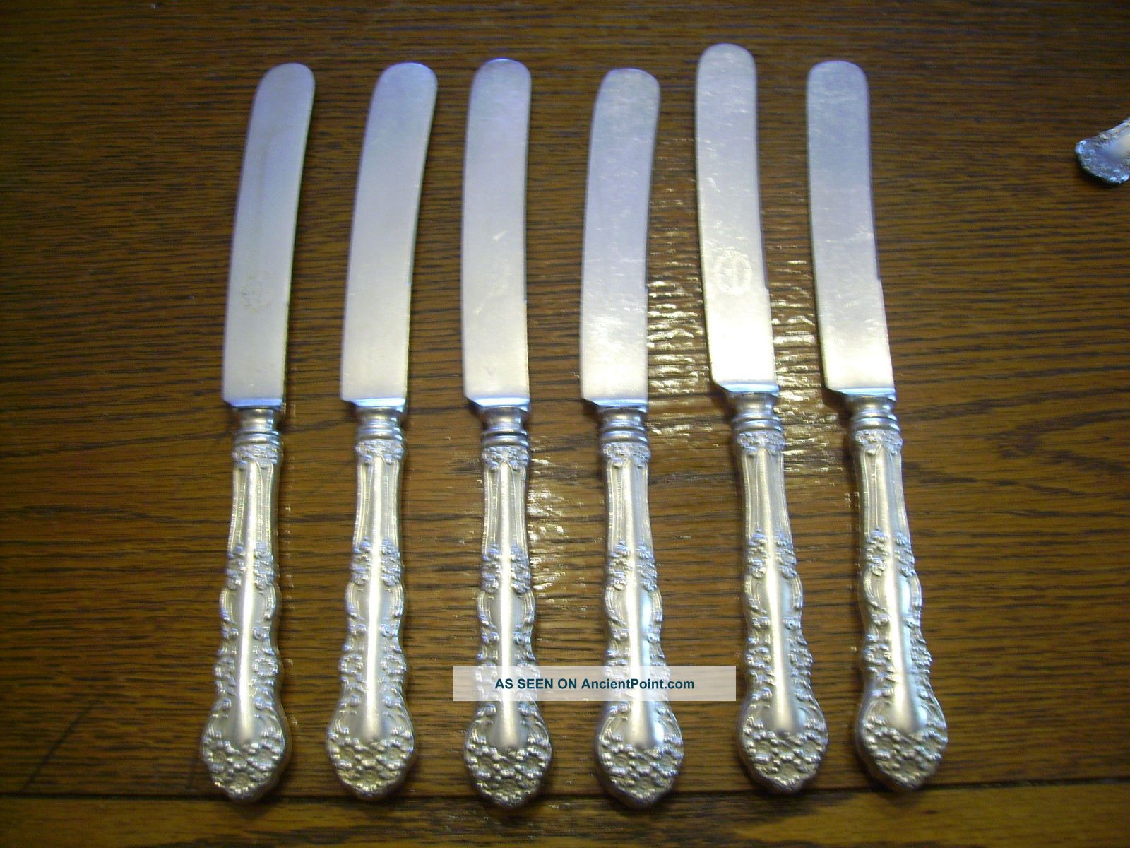 6 Rogers 1908 Hardwick Pattern Dinner Knives Is Silverplate Hollow Handled Flatware & Silverware photo