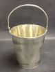Antique Heavy Sterling Silver Ice Bucket Pail Shape With Movable Handle Other Antique Sterling Silver photo 1