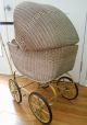 Lloyd Loom Baby Doll Buggy Carriage Pram Stroller Wicker Antique Vintage Baby Carriages & Buggies photo 8
