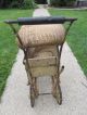 Antique Baby Carriage Wicker Baby Pram 1800s Vintage Stroller Doll Carriage Baby Carriages & Buggies photo 1