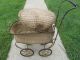 Antique Baby Carriage Wicker Baby Pram 1800s Vintage Stroller Doll Carriage Baby Carriages & Buggies photo 2
