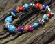 Natural Turquoise & Tibet Silver Handwork National Fashion Bracelet Other Chinese Antiques photo 1