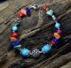 Natural Turquoise & Tibet Silver Handwork National Fashion Bracelet Other Chinese Antiques photo 2
