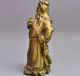 Rare Chinese Bronze Brass Dragon Warrior Guan Gong Statue Other Antique Chinese Statues photo 1