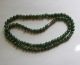 100 Natural Untreated Grade A Oily Green Jade Bead Necklace 20 