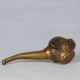 Oriental Vintage Brass Handwork Usable Smoking Tool Pipe Csy356 Other Chinese Antiques photo 4