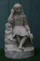 19thc Parian Seated Figurine Titled: The Secret Of The Sea C1880s Figurines photo 1