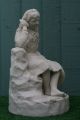 19thc Parian Seated Figurine Titled: The Secret Of The Sea C1880s Figurines photo 2