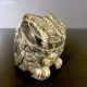Mid Century Owl Paperweight Carving Thorn Canada Inuit 