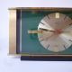 Modernist Brass Mid Century Smiths Battery Mantel Clock 60s 70s Vtg Gwo Mid-Century Modernism photo 1