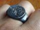 Ancient Roman Silver Intaglio Ring Roman photo 1