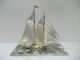 The Sailboat Of Silver985 Of Japan.  2masts.  270g/ 9.  51oz.  Takehiko ' S Work. Other Antique Sterling Silver photo 2