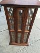 Antique Country Store Oak Ribbon Spool Display Cabinet Rare 19th Century Cabinet Display Cases photo 2