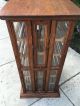 Antique Country Store Oak Ribbon Spool Display Cabinet Rare 19th Century Cabinet Display Cases photo 3