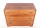 Vintage Chest Of Drawers Cabinet Mahogany Brass Campaign Style 20th Century photo 1
