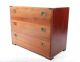 Vintage Chest Of Drawers Cabinet Mahogany Brass Campaign Style 20th Century photo 2