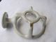 Old Antique Enameled Iron Bathroom Wall Mount Cup Holder 1900s Home Hardware Other Antique Hardware photo 3