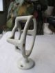 Old Antique Enameled Iron Bathroom Wall Mount Cup Holder 1900s Home Hardware Other Antique Hardware photo 5