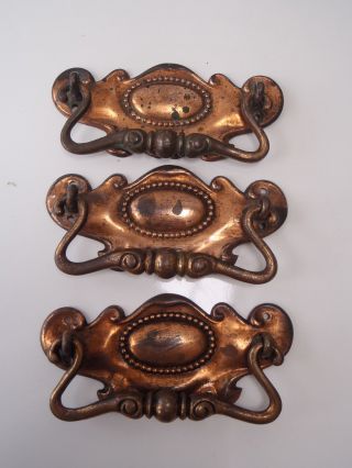 Edwardian Art Nouveau Solid Copper And Brass By T&f Handles photo