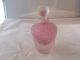 Bohemian/czech Art Glass Pink Overshot Perfume Bottle Perfume Bottles photo 1