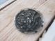Antique Black Coat Jacket Button Fancy Flower Daisy Buttons photo 2