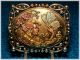 Stunning Butterfly Goddess Hand Painted 3d Studio Button W Silver Brass Setting Buttons photo 3