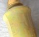 Vintage Lusterware Salt & Pepper Gilt Crown & Foot Iridescent Yellow Gorgeous Salt & Pepper Shakers photo 3