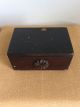 Antique Victorian Wood Wooden Sewing Dresser Trinket Box With Flower Accent Boxes photo 1