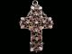 Gorgeous Antique 1800s.  Sterling Silver Filigree Cross Pendant, Byzantine photo 4