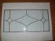 Antique Leaded Clear Glass Panel,  Beveled Design 25 