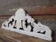 14.  69 In White Shabby Patinated Pediment Antique French Hand Carved Wood Panel Pediments photo 2