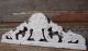 14.  69 In White Shabby Patinated Pediment Antique French Hand Carved Wood Panel Pediments photo 3