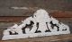 14.  69 In White Shabby Patinated Pediment Antique French Hand Carved Wood Panel Pediments photo 5