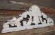 14.  69 In White Shabby Patinated Pediment Antique French Hand Carved Wood Panel Pediments photo 6