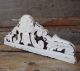 14.  69 In White Shabby Patinated Pediment Antique French Hand Carved Wood Panel Pediments photo 8