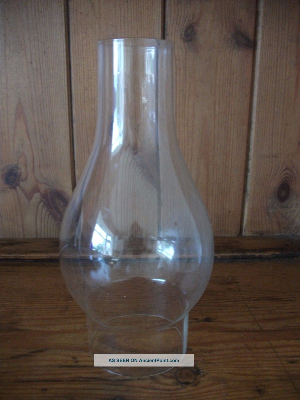 Glass Chimney Funnel For Oil Lamp 20th Century photo